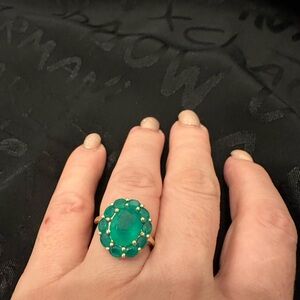 Elegant Green Gemstone Ring